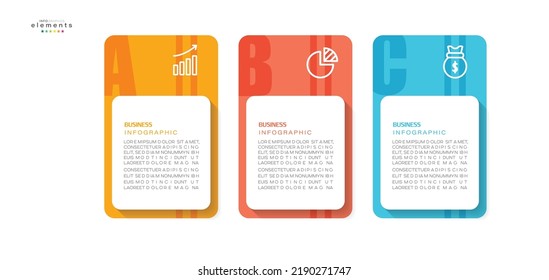 vector illustration Infographic design template with icons and 3 options or steps. Can be used for process, presentations, layout, banner,info graph.