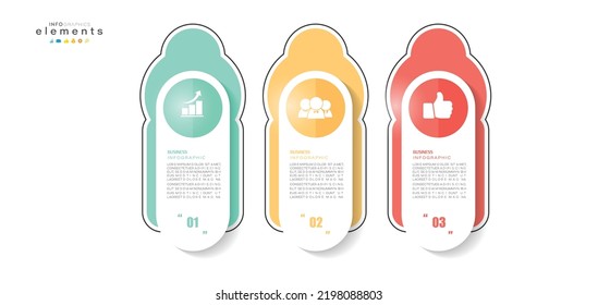 vector illustration Infographic design template with icons and 3 options or steps. Can be used for process, presentations, layout, banner,info graph.