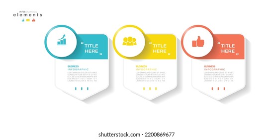 vector illustration Infographic design template with icons and 3 options or steps. Can be used for process, presentations, layout, banner,info graph.