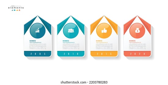 vector illustration Infographic design template with icons and 4 options or steps. Can be used for process, presentations, layout, banner,info graph.