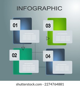 ilustración vectorial Plantilla de diseño infográfico. Se puede utilizar para procesos, presentaciones, diseño, banner,info graph.vector