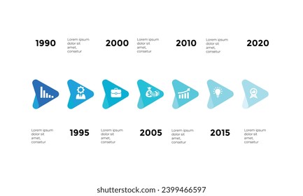 vector illustration Infographic design template with icons and 7 options or steps. Can be used for process, presentations, layout, banner, info graph.
