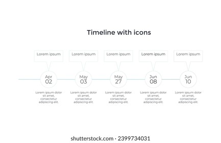 vector illustration Infographic design template with icons and 5 options or steps. Can be used for process, presentations, layout, banner, info graph.