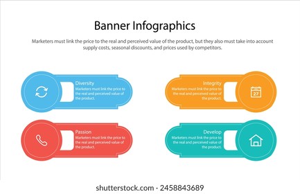 vector illustration Infographic design template with icons and 4 options or steps. Can be used for process, presentations, layout, banner,info graph.