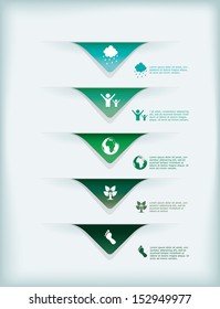 Vector illustration of an infographic eco template.