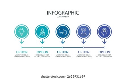Vector illustration of the infographic element, timeline. 