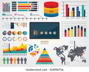 vector illustration of Infographic Elements