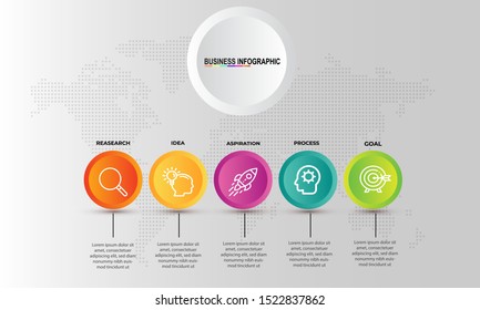 Vector Illustration Infographic Elements modern template vector can be used for workflow layout  