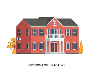 Vector illustration or infographic elements representing house buildings for city illustration