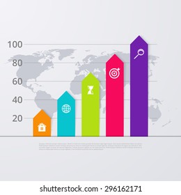 Vector illustration infographic five options