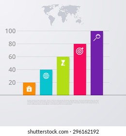 Vector illustration infographic five options