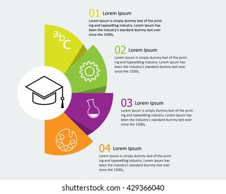 Vector illustration info-graphic Four options