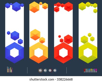 vector illustration of infographic options banner