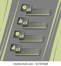 Vector illustration infographic template. Abstract paper infografics. Can be used for infographics, banner, poster etc.