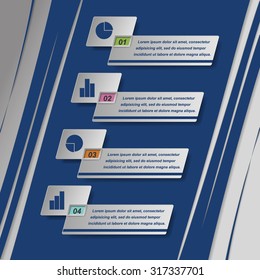 Vector illustration infographic template. Abstract paper infografics. Can be used for infographics, banner, poster etc.