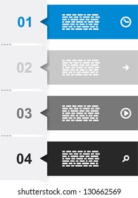 Vector illustration of infographic template design. Eps10