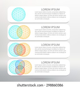 Vector Illustration. Infographic template list  Modern Design white background
