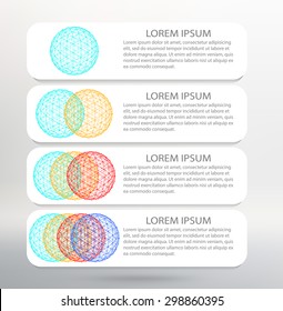 Vector Illustration. Infographic template list  Modern Design white background
