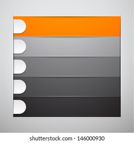 Vector illustration of infographic template paper design. Eps10