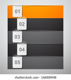 Vector illustration of infographic template paper design. Eps10