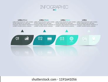 Vector illustration infographic timeline design template with label design and icons.