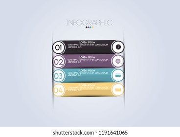 Vector illustration infographic timeline design template with label design and icons.
