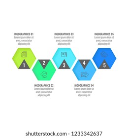 Vector illustration infographic timeline design template with label design and icons.