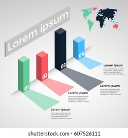 Vector illustration infographic timeline of seven options.