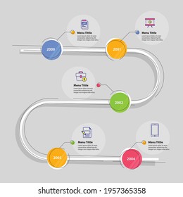 vector illustration Infographic Timeline Template Design 