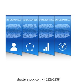 Vector illustration Infographic workflow layout diagram number options web design