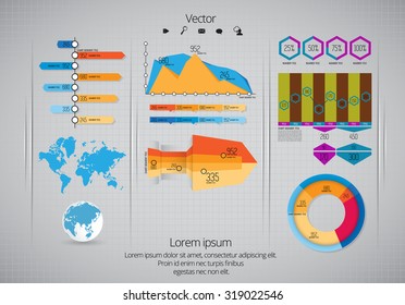 Vector of illustration infographics