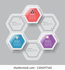 Vector illustration infographics 3 options. Template for brochure, business, web design
