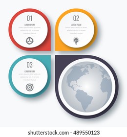 Vector illustration infographics 3 options