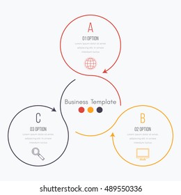 Vector illustration infographics 3 options