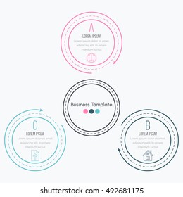 Vector illustration infographics 3 options