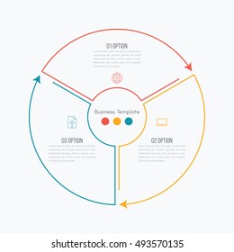 Vector illustration infographics 3 options