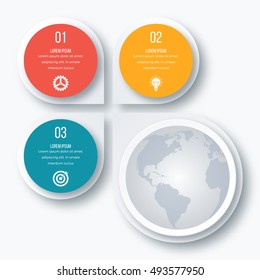 Vector illustration infographics 3 options