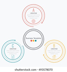 Vector illustration infographics 3 options