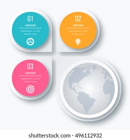 Vector illustration infographics 3 options