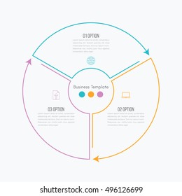 Vector illustration infographics 3 options