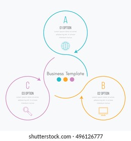 Vector illustration infographics 3 options