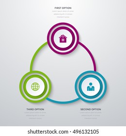 Vector illustration infographics 3 options