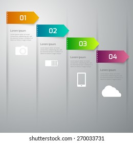 Vector illustration infographics 4 options