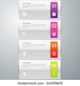 Vector illustration, infographics, 4 options.