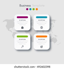 Vector illustration infographics 4 options