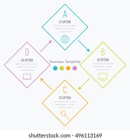 Vector illustration infographics 4 options