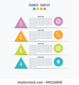 Vector illustration infographics 4 options