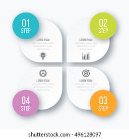 Vector illustration infographics 4 options