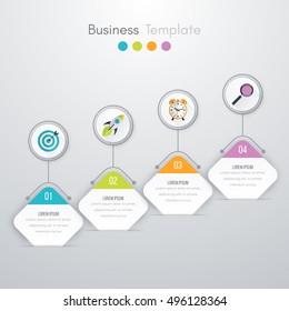 Vector illustration infographics 4 options