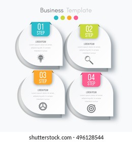 Vector illustration infographics 4 options
